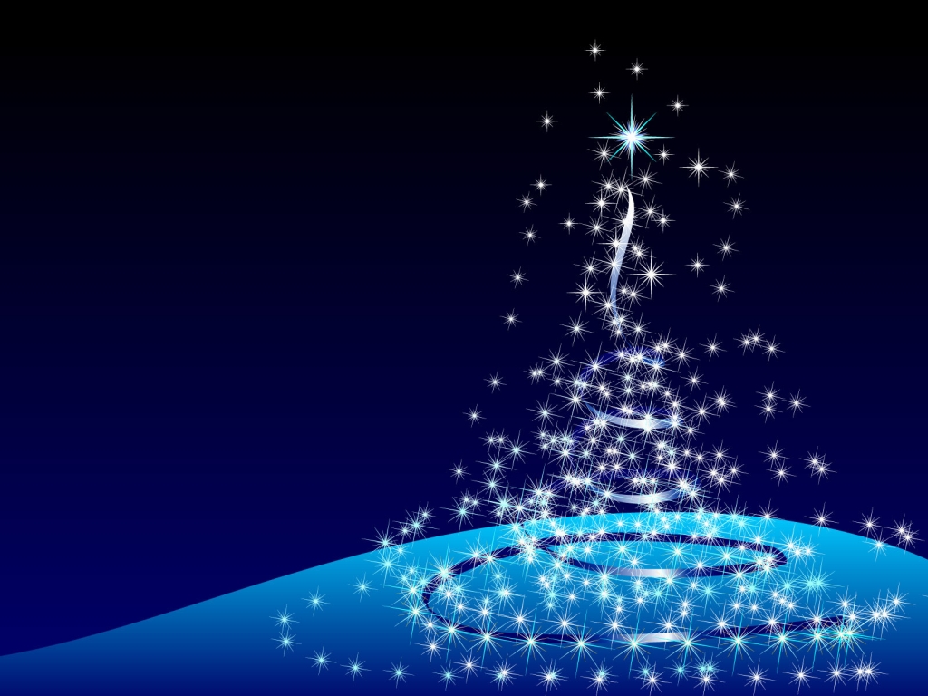 Christmas Tree Stars for 1024 x 768 resolution