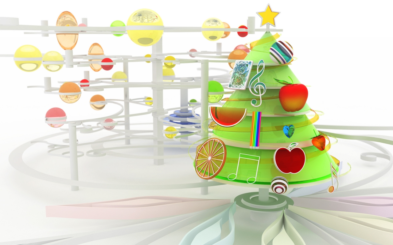 Chromatic Xmas for 1280 x 800 widescreen resolution