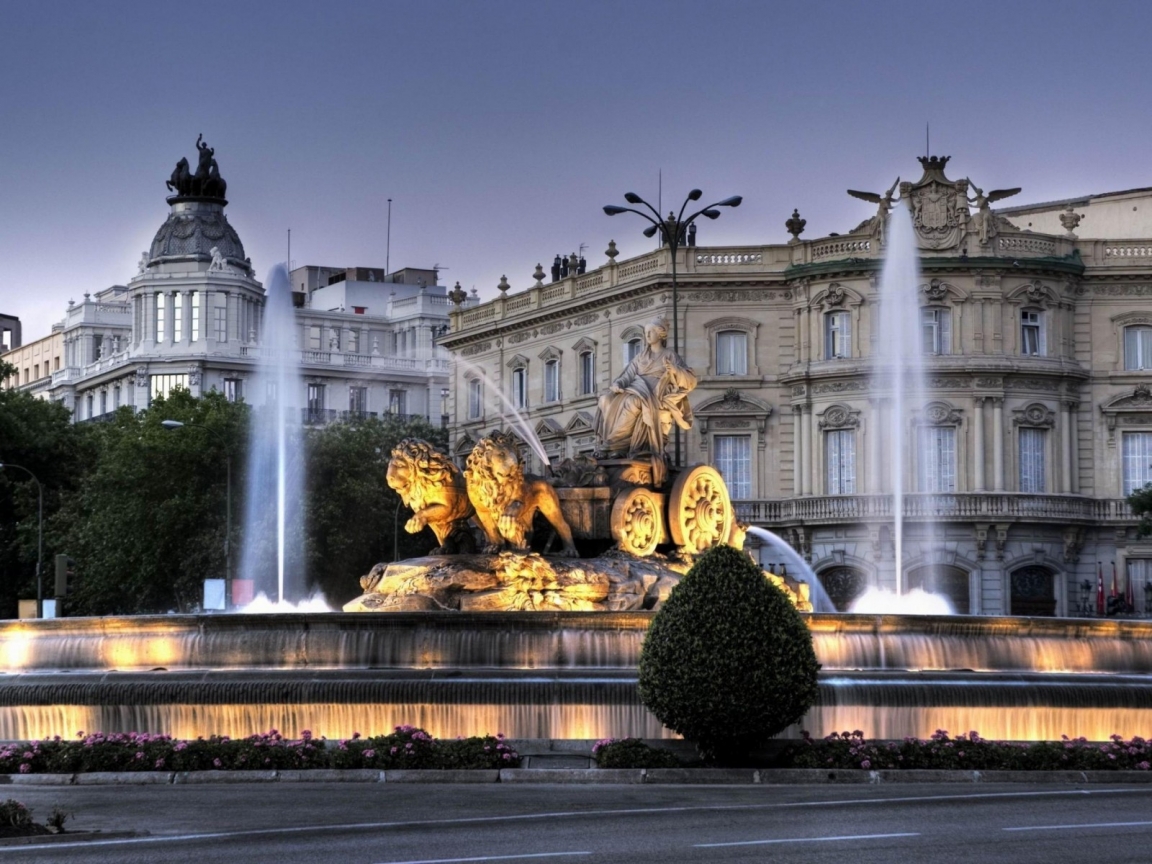 Cibeles Fountain in Madrid for 1152 x 864 resolution