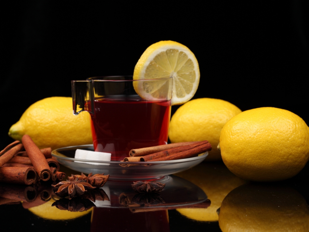 Cinnamon And Lemon Tea for 1024 x 768 resolution