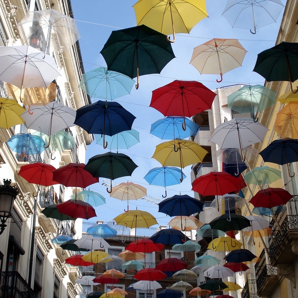 City of Umbrellas for 1024 x 1024 iPad resolution