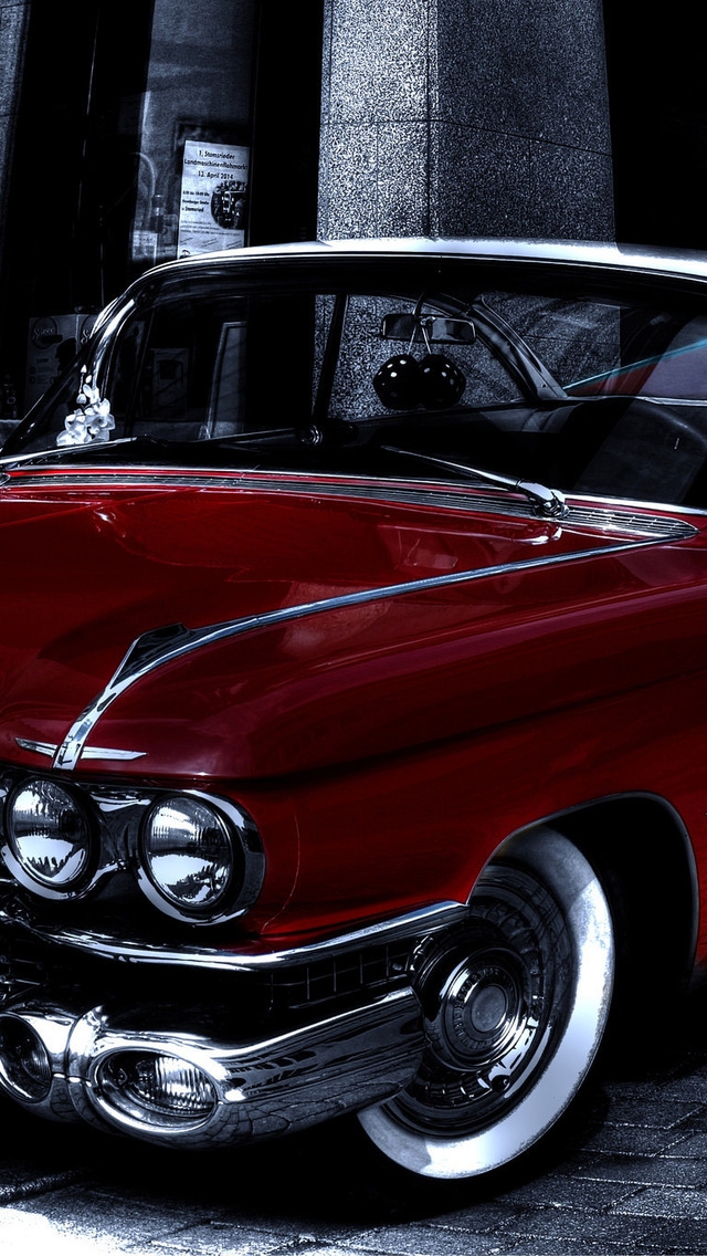 Classic Cadillac Eldorado for 640 x 1136 iPhone 5 resolution