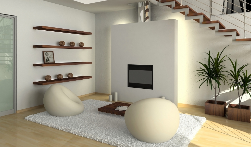 Clean Interior Design for 1024 x 600 widescreen resolution