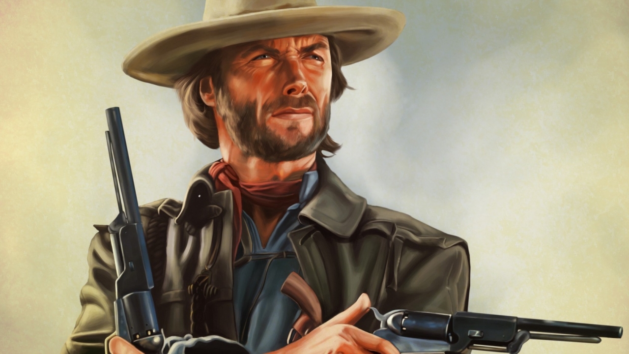 Clint Eastwood Artwork for 1280 x 720 HDTV 720p resolution