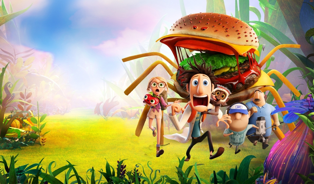 Cloudy with a chance of Meatballs for 1024 x 600 widescreen resolution