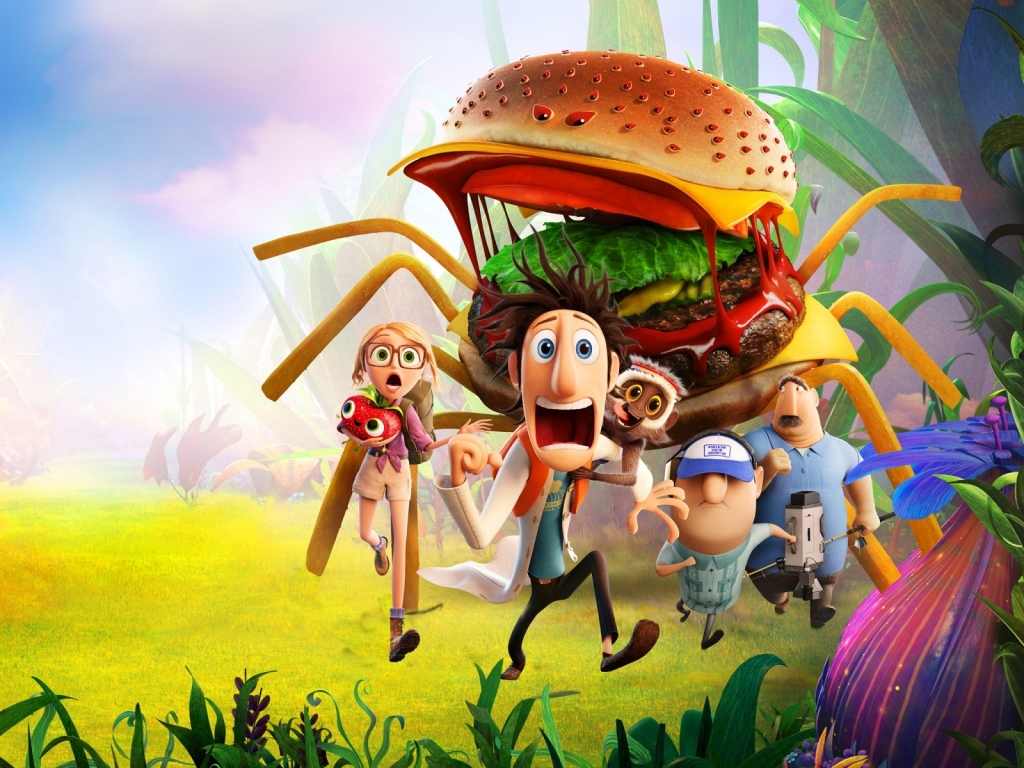 Cloudy with a chance of Meatballs for 1024 x 768 resolution