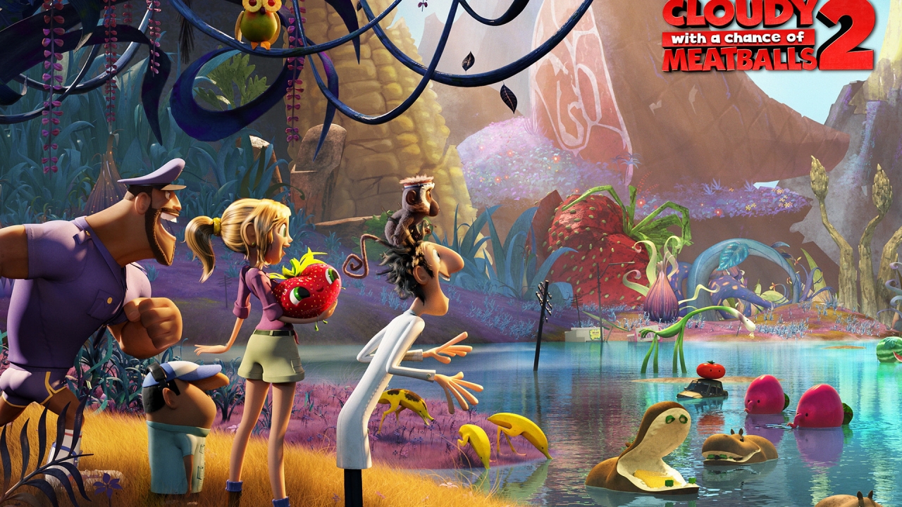 Cloudy with a Chance of Meatballs 2 for 1280 x 720 HDTV 720p resolution