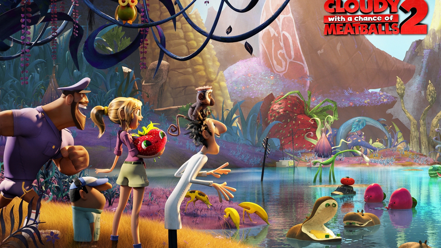 Cloudy with a Chance of Meatballs 2 for 1536 x 864 HDTV resolution