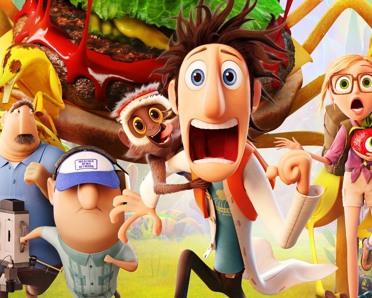 Cloudy with a Chance of Meatballs 2 Cast for 1280 x 1024 resolution