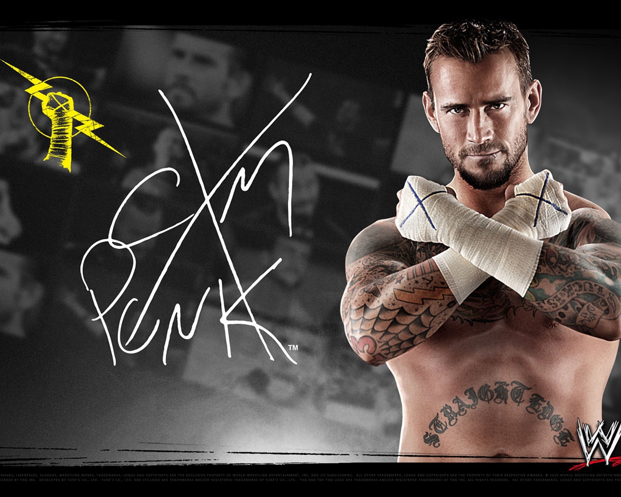CM Punk WWE for 1280 x 1024 resolution