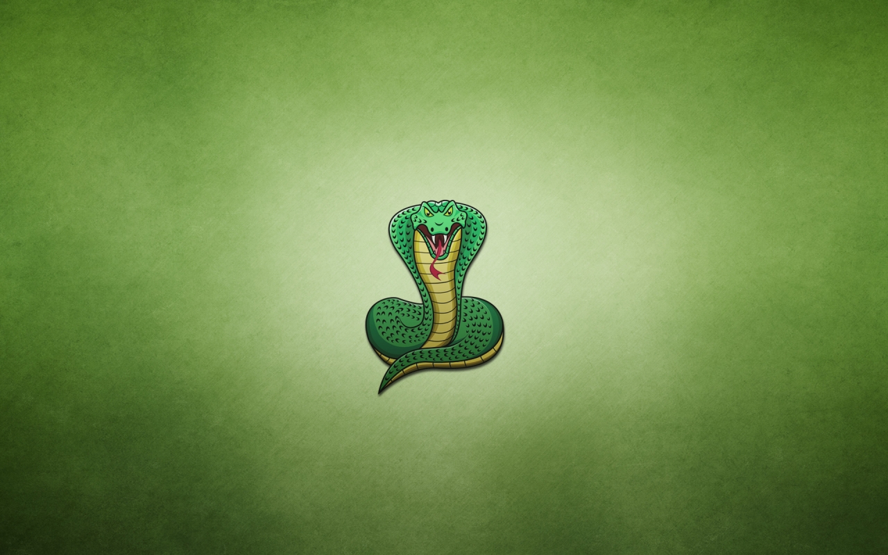 Cobra Snake Drawing for 1280 x 800 widescreen resolution