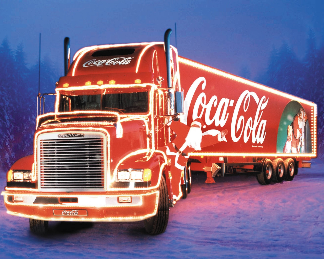 CocaCola Christmas Truck for 1280 x 1024 resolution
