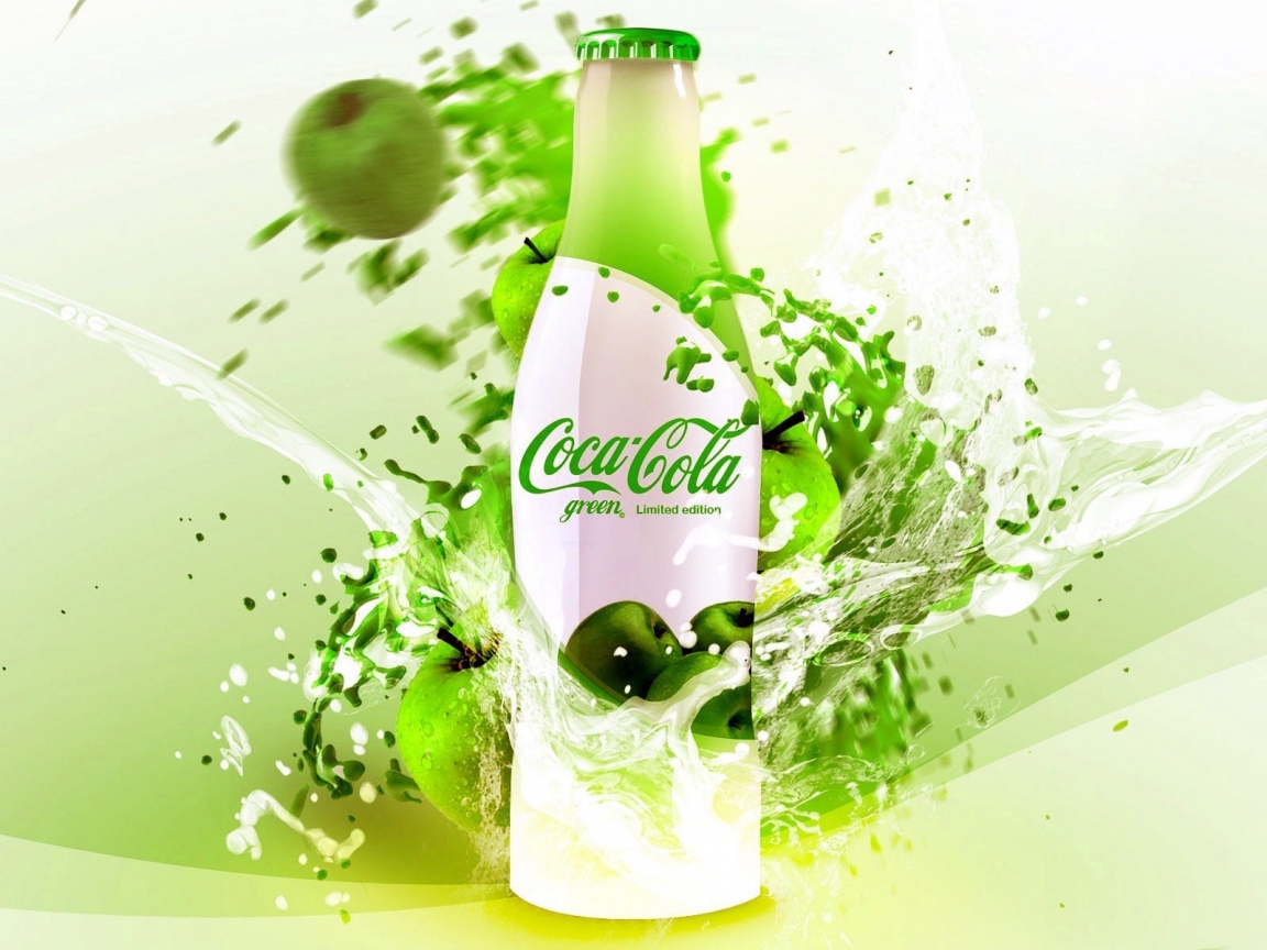 CocaCola Green Limited Edition for 1152 x 864 resolution