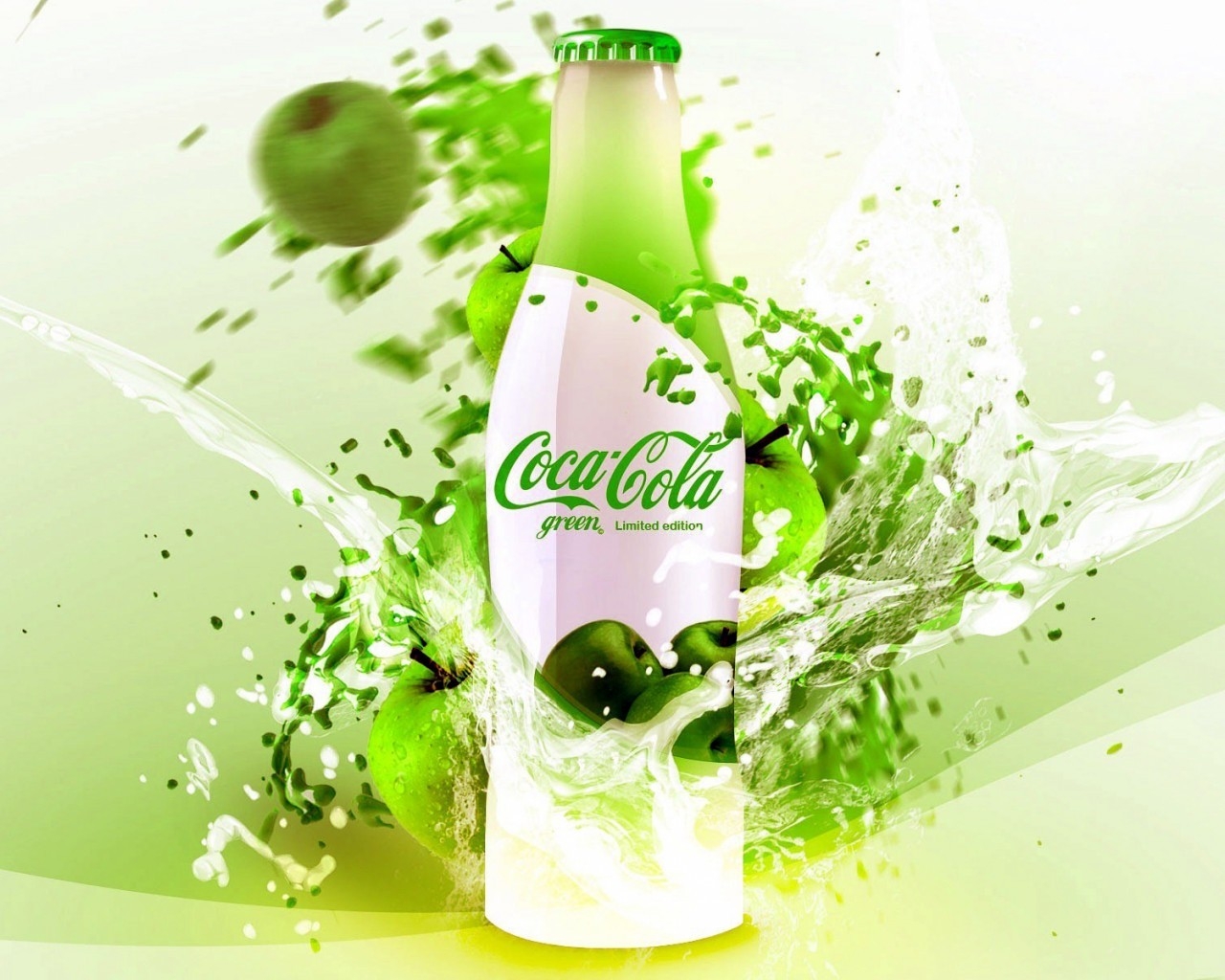 CocaCola Green Limited Edition for 1280 x 1024 resolution