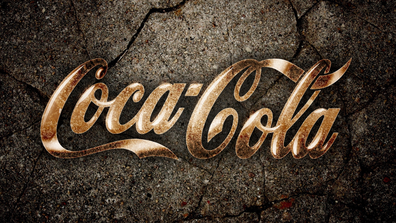 CocaCola Logo for 1366 x 768 HDTV resolution