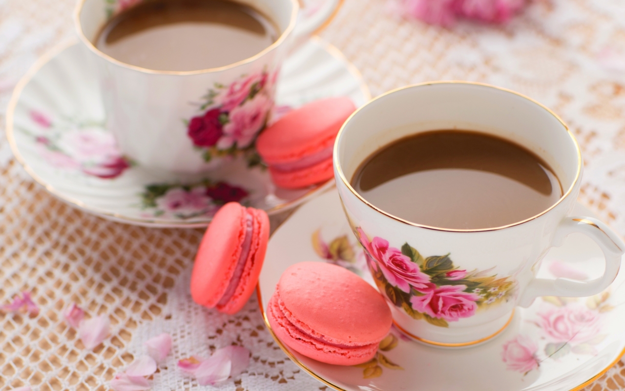 Coffee and Macaroons for 1280 x 800 widescreen resolution