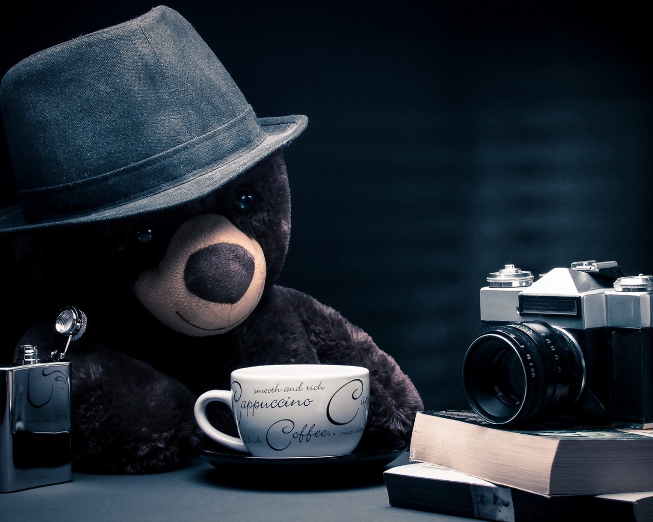 Coffee Time for Teddy Bear for 1280 x 1024 resolution