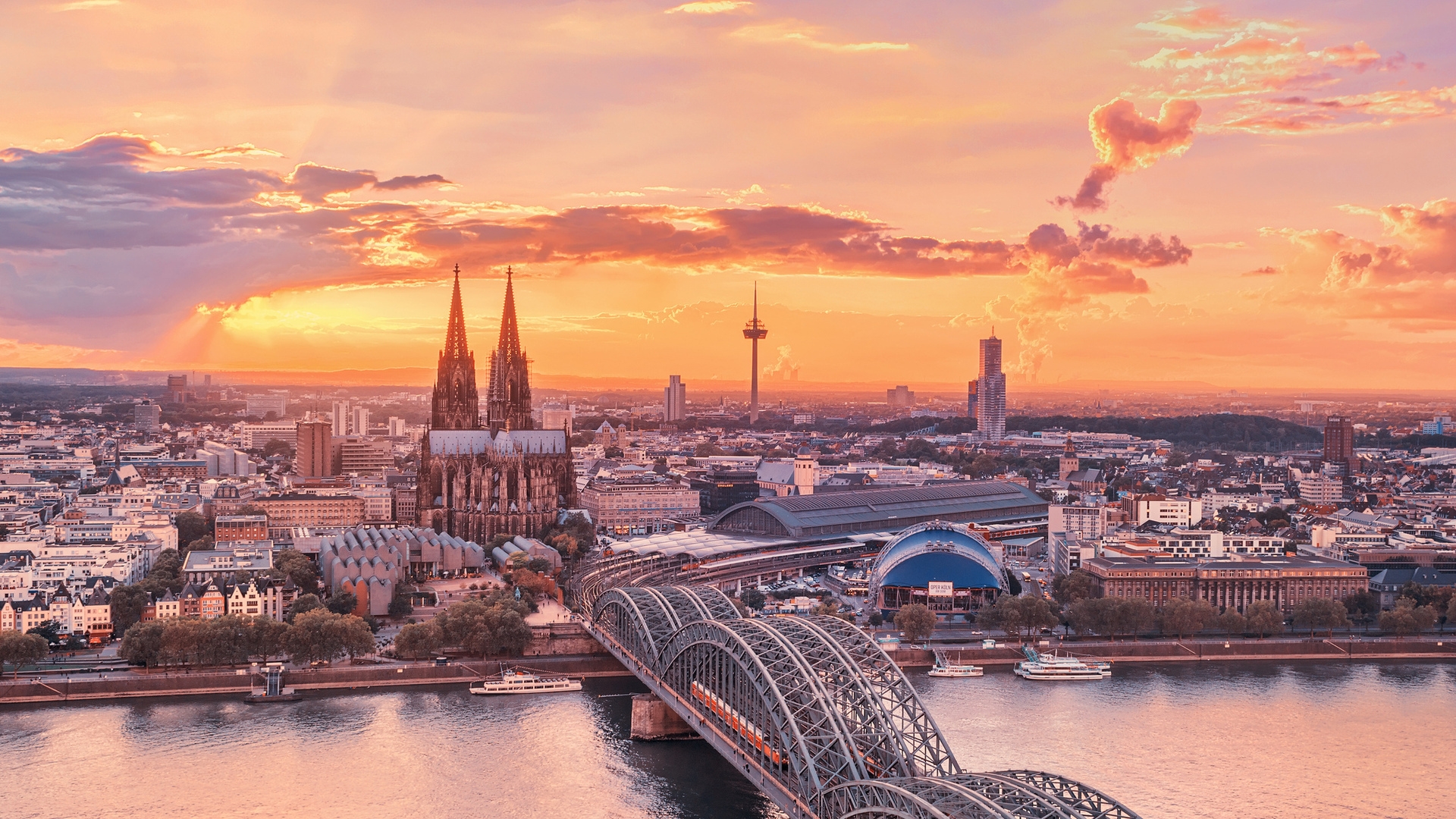 Cologne City for 1920 x 1080 HDTV 1080p resolution