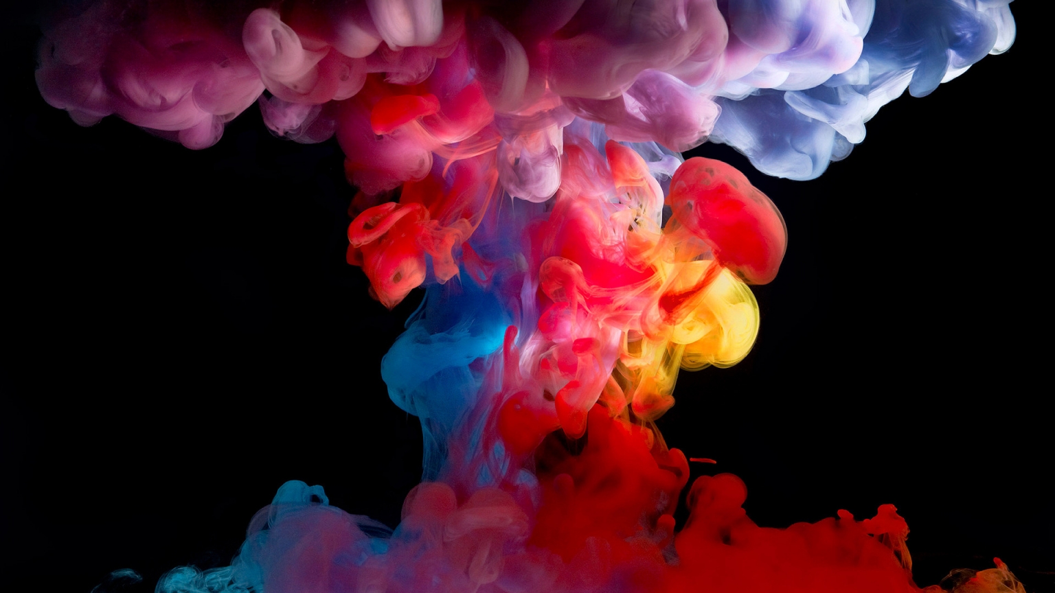 Colored Smoke Paint for 1536 x 864 HDTV resolution