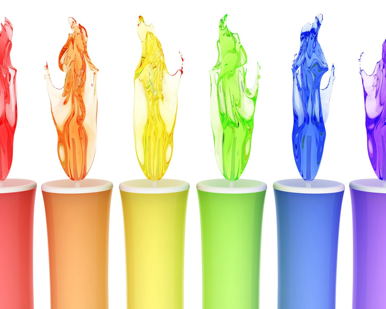 Colorful Candles for 1280 x 1024 resolution