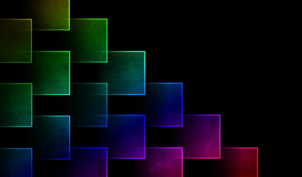 Colorful Cubes for 1024 x 600 widescreen resolution