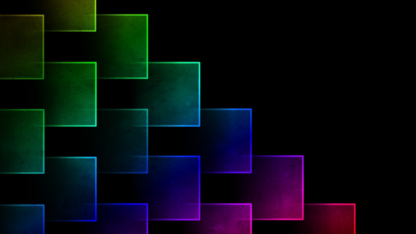 Colorful Cubes for 1366 x 768 HDTV resolution