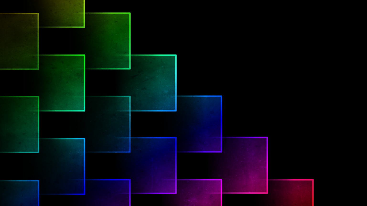 Colorful Cubes for 1536 x 864 HDTV resolution