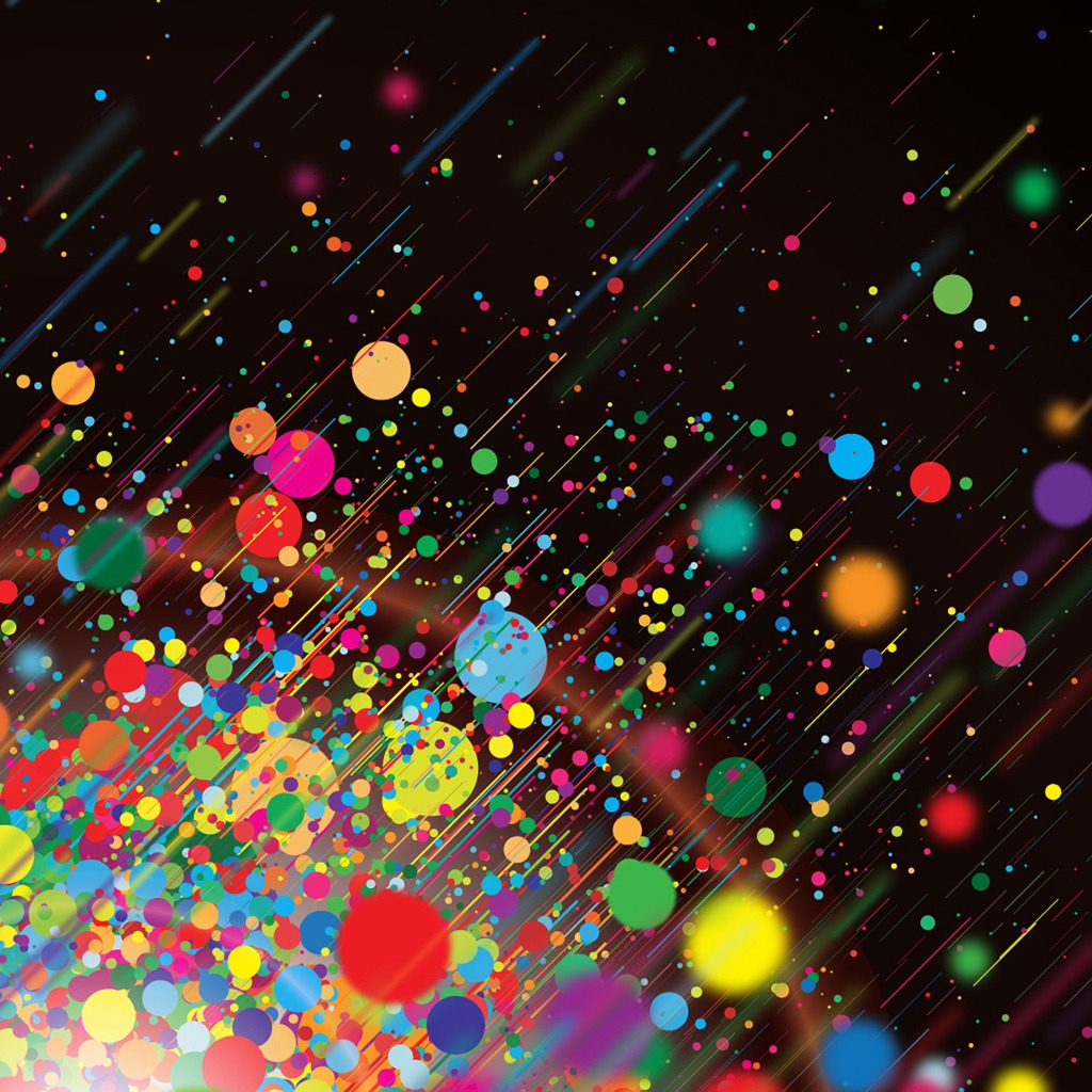 Colorful Dots for 1024 x 1024 iPad resolution