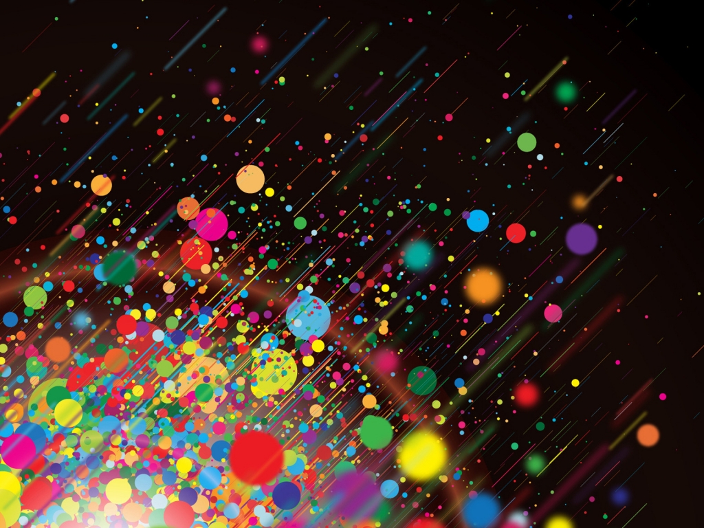 Colorful Dots for 1024 x 768 resolution