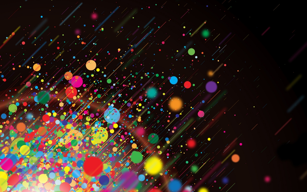 Colorful Dots for 1280 x 800 widescreen resolution