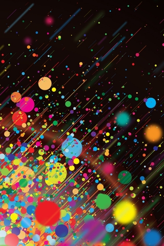 Colorful Dots for 320 x 480 iPhone resolution