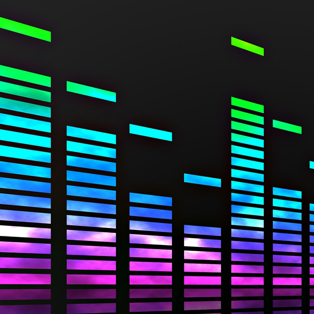 Colorful Equalizer for 1024 x 1024 iPad resolution