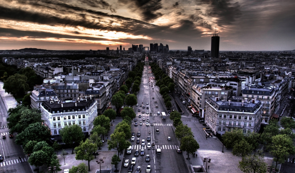 Colors of Paris for 1024 x 600 widescreen resolution