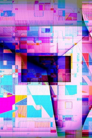 Colourful Abstract Shapes for 320 x 480 iPhone resolution