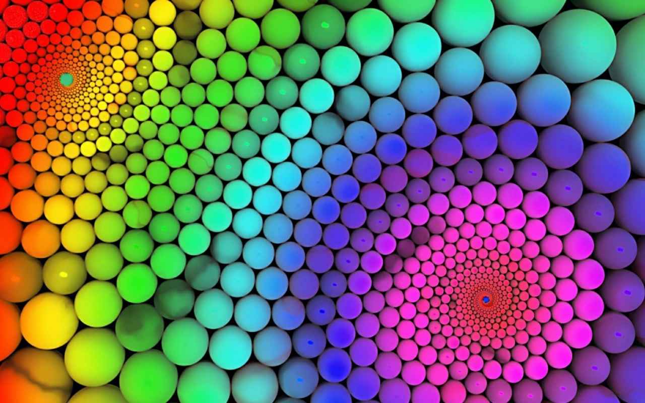 Colourful Balls for 1280 x 800 widescreen resolution