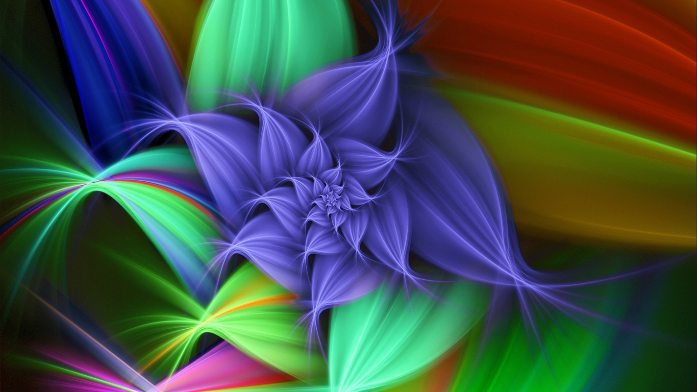 Colourful Flower for 1366 x 768 HDTV resolution