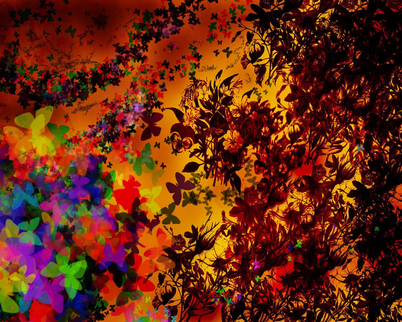 Colourful Fractal for 1280 x 1024 resolution