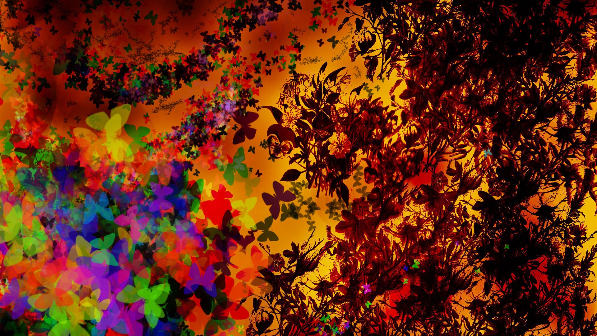 Colourful Fractal for 1920 x 1080 HDTV 1080p resolution
