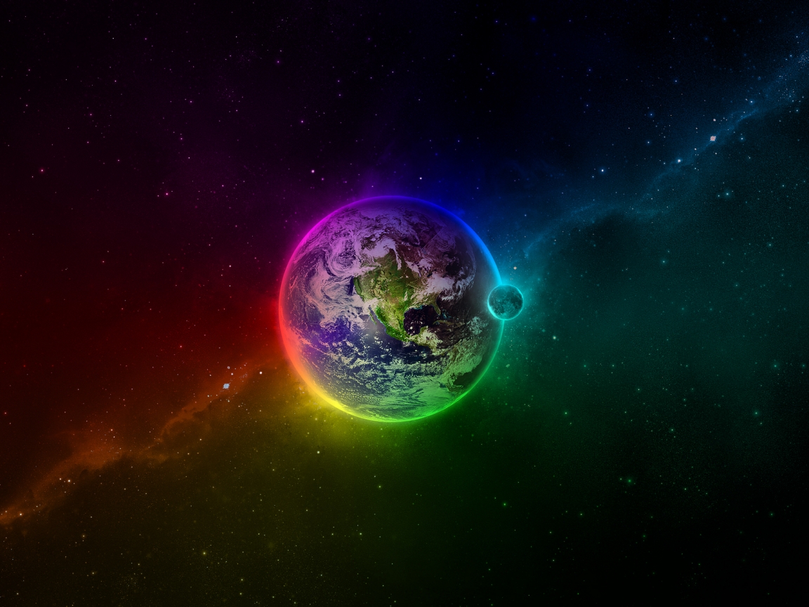 Colourful Space for 1152 x 864 resolution