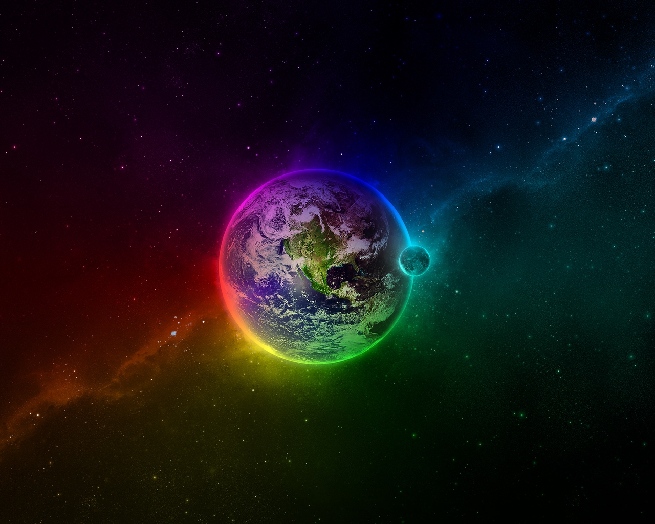 Colourful Space for 1280 x 1024 resolution