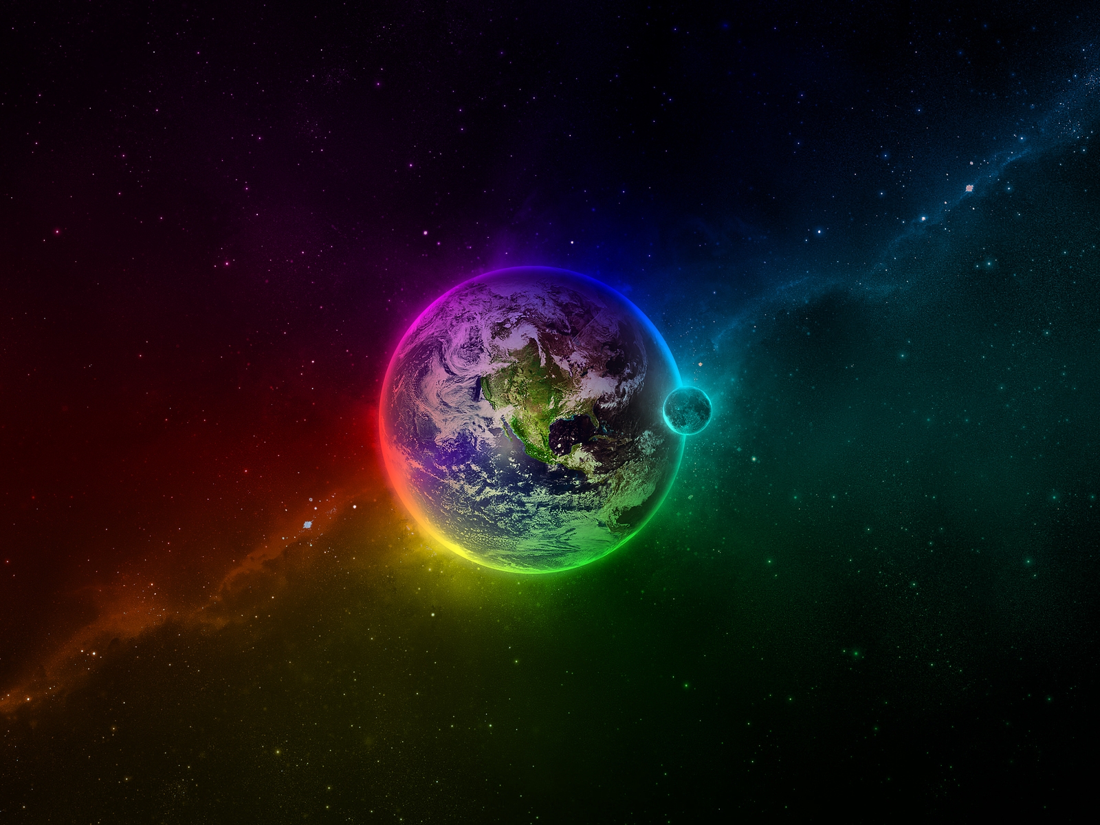 Colourful Space for 1600 x 1200 resolution