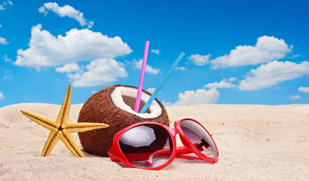Colourful Summer Accessories for 1024 x 600 widescreen resolution