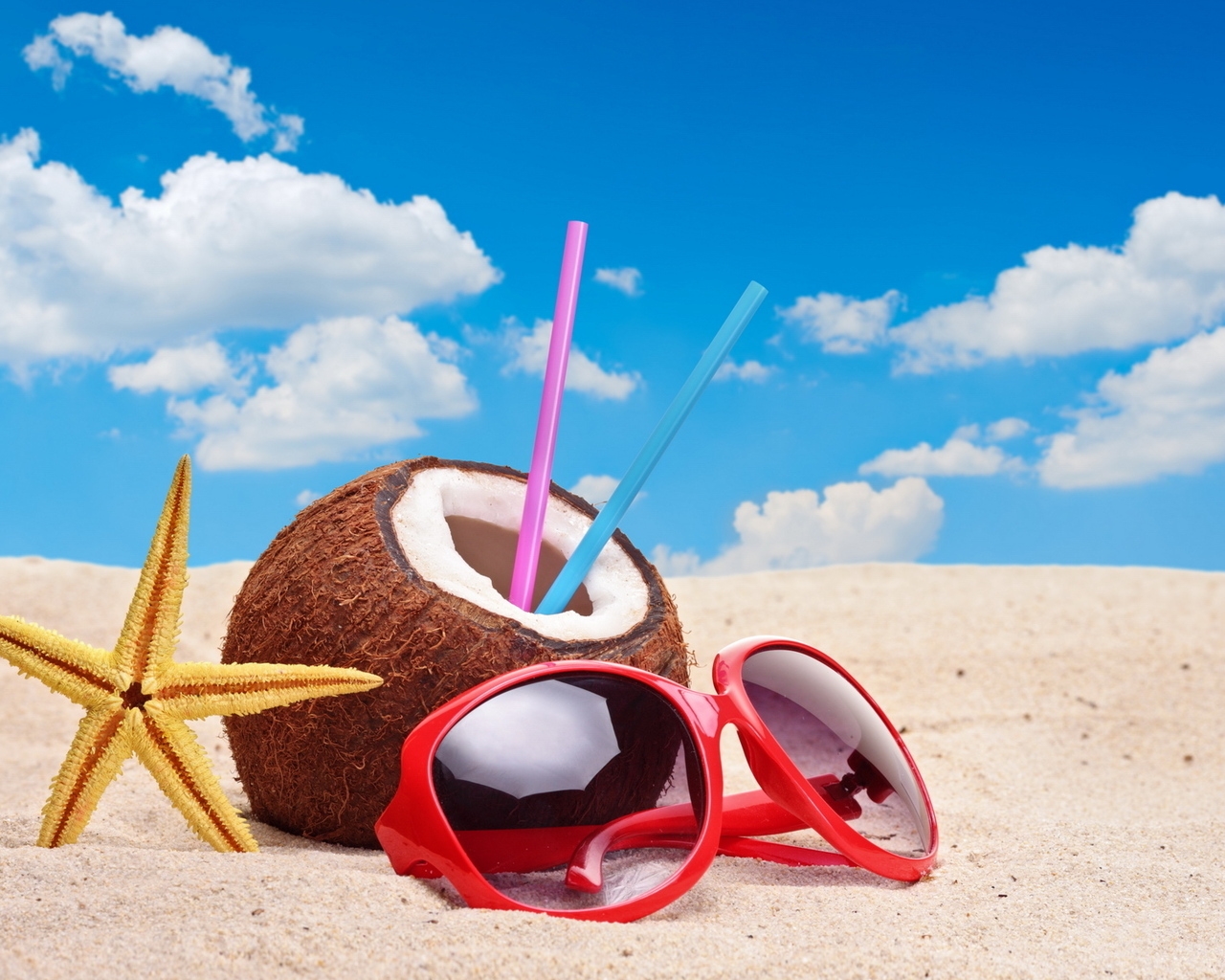 Colourful Summer Accessories for 1280 x 1024 resolution