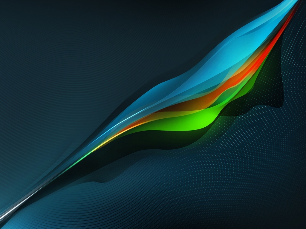Colourful Waves for 1024 x 768 resolution