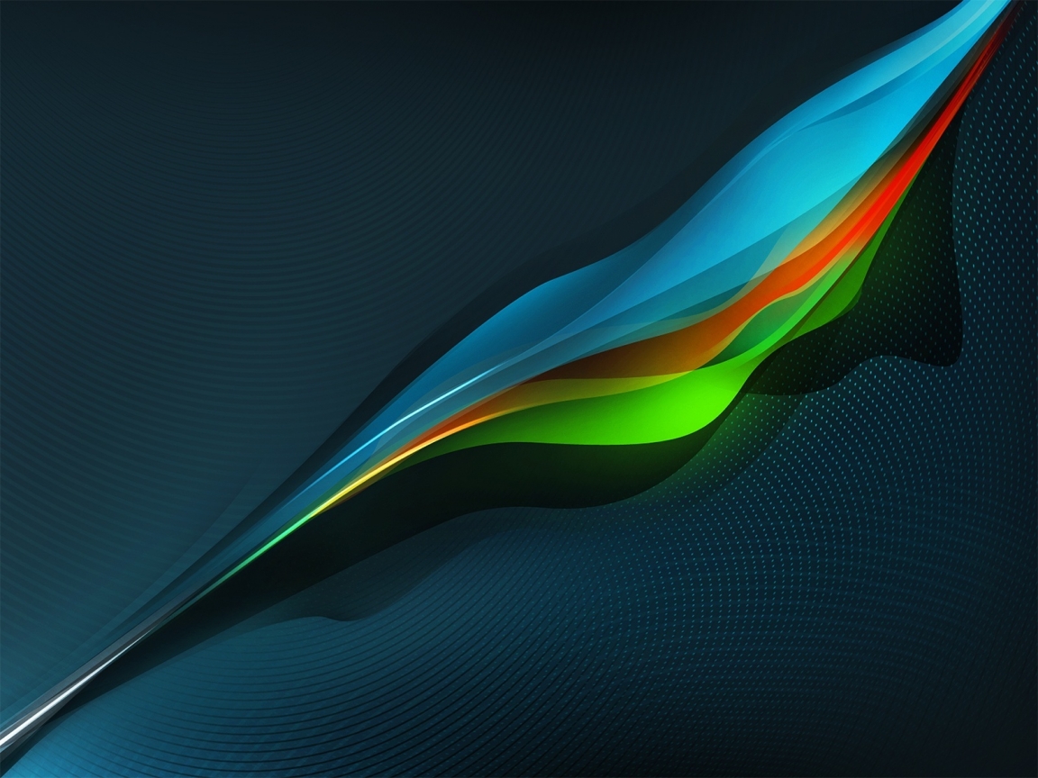 Colourful Waves for 1152 x 864 resolution