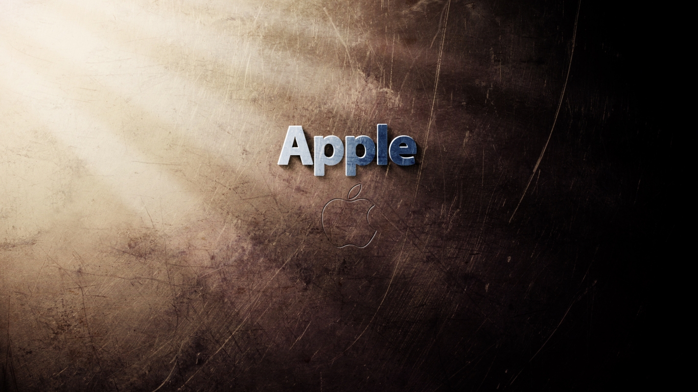 Cool Apple Logo for 1366 x 768 HDTV resolution