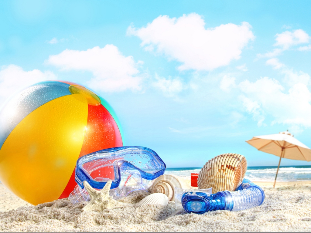 Cool Beach Accessories for 1024 x 768 resolution