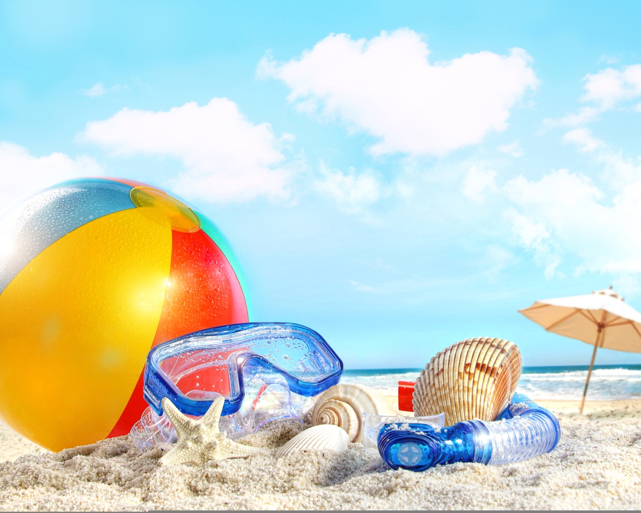 Cool Beach Accessories for 1280 x 1024 resolution