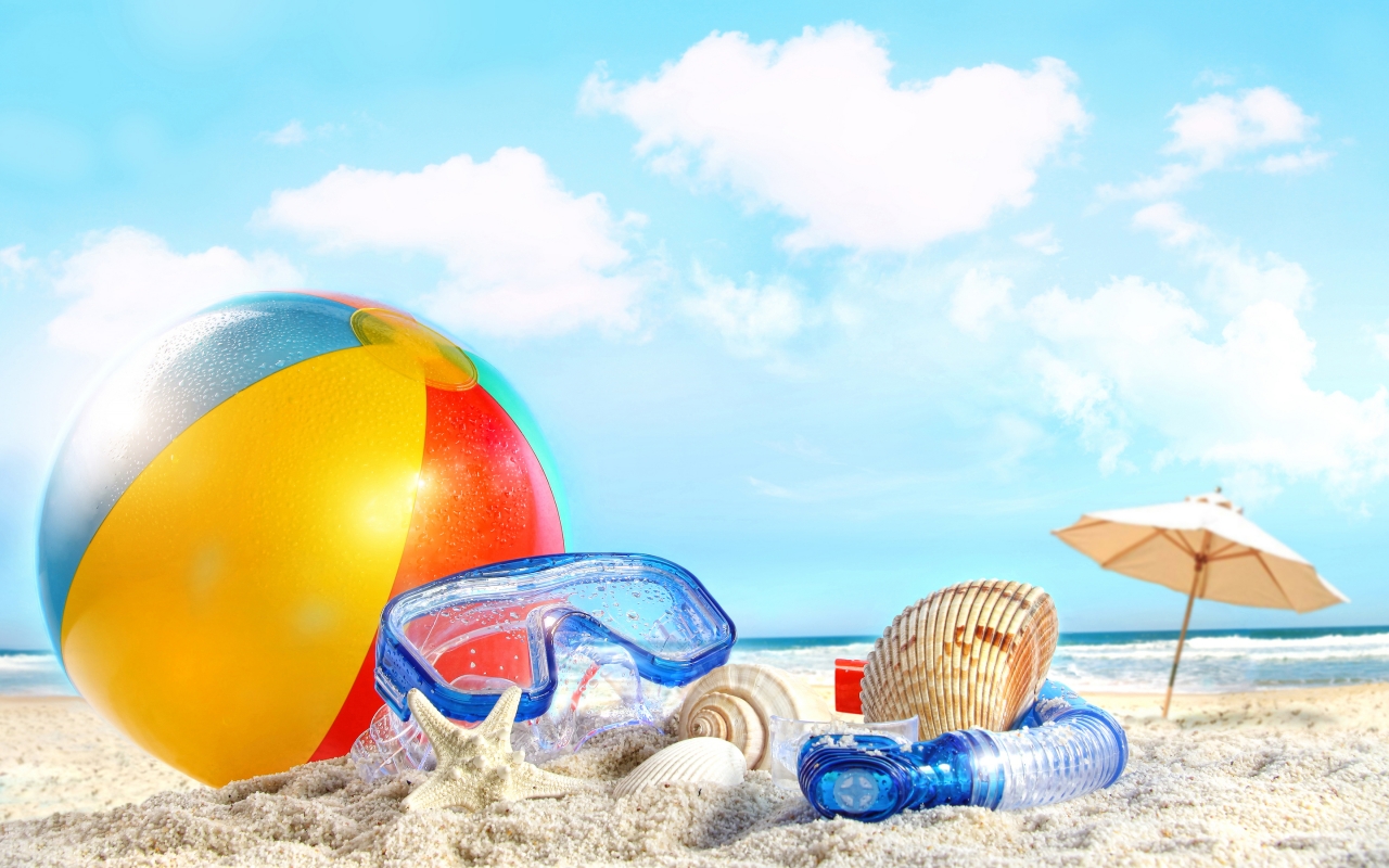 Cool Beach Accessories for 1280 x 800 widescreen resolution