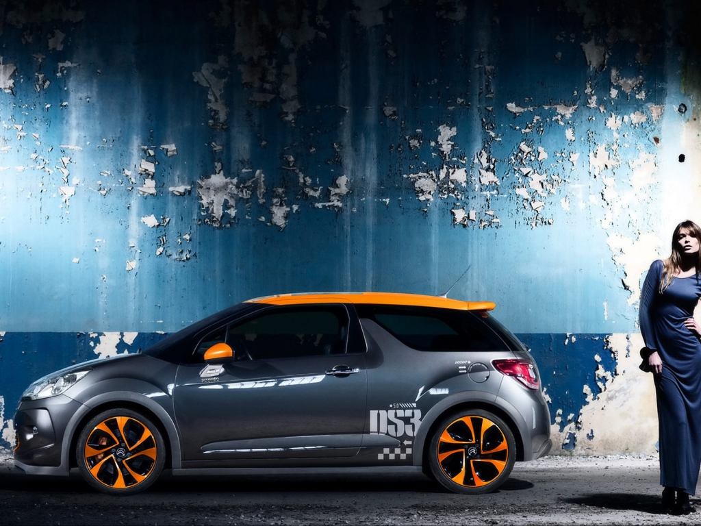 Cool Citroen DS3 Side Angle for 1024 x 768 resolution